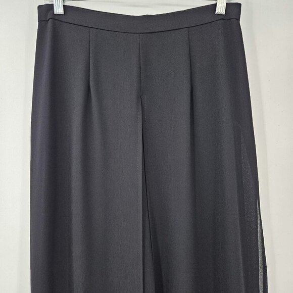 Joseph Ribkoff Trends Crepe Layered Palazzo Pants Black Women’s Size 12 Cocktail - Picture 3 of 13